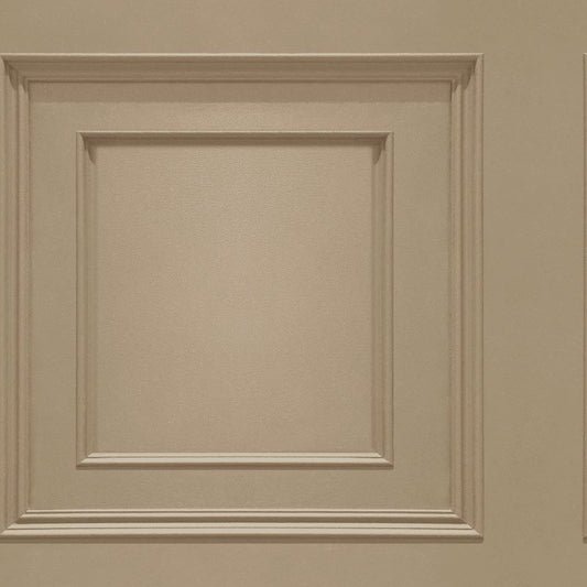 Oliana Wood Panel Effect Wallpaper Beige Sample