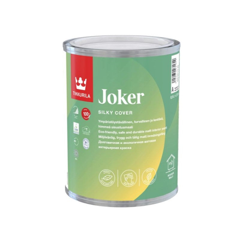 Tikkurila Joker Zero Odour Matt for Walls & Ceilings - Colour Match