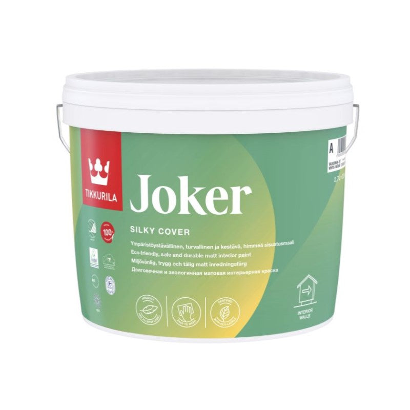 Tikkurila Joker Zero Odour Matt for Walls & Ceilings - Colour Match