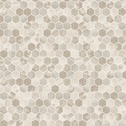 Hexara Tile Mosaic Wallpaper