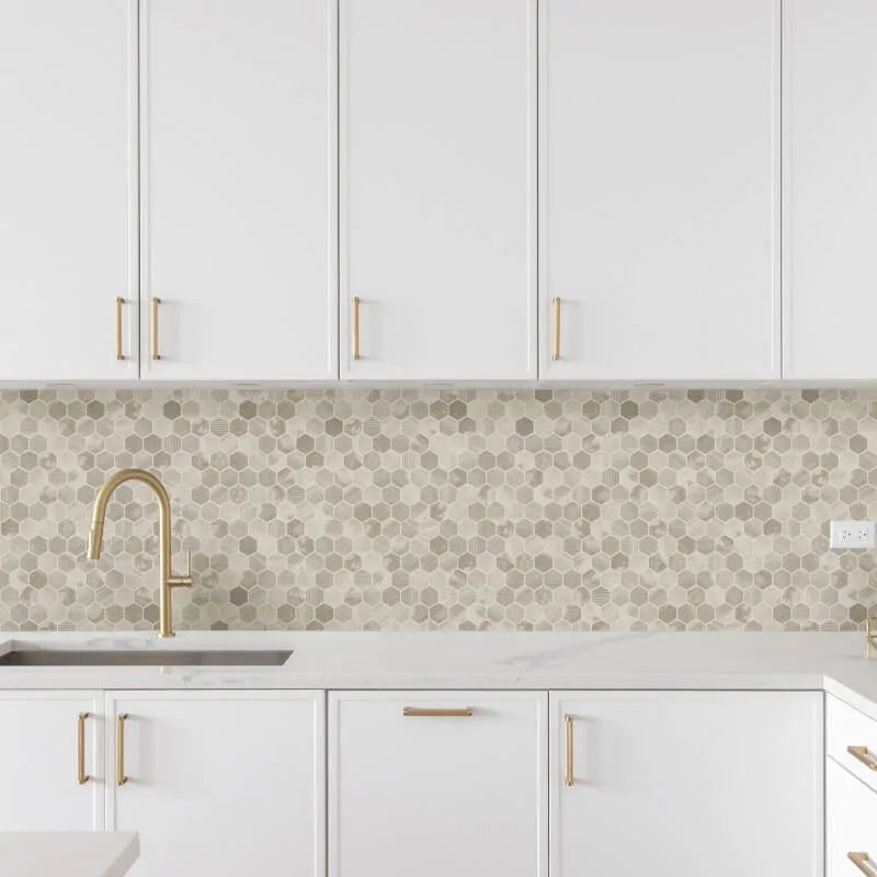 Hexara Tile Mosaic Wallpaper