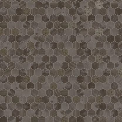 Hexara Tile Mosaic Wallpaper