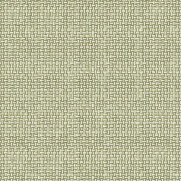 Biderbost Woven Effect Wallpaper - Green Sample