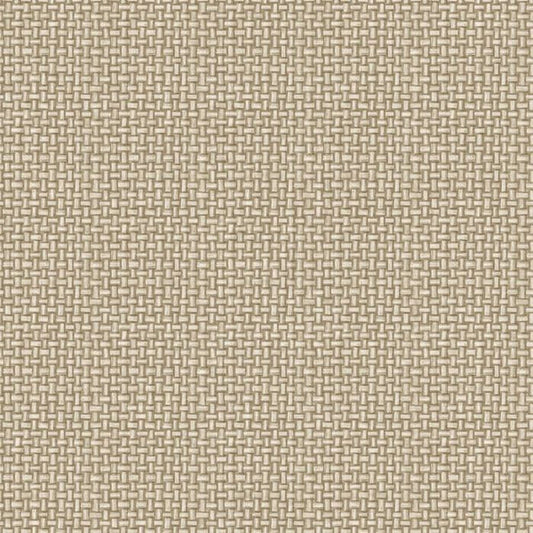 Biderbost Woven Effect Wallpaper - Beige Sample