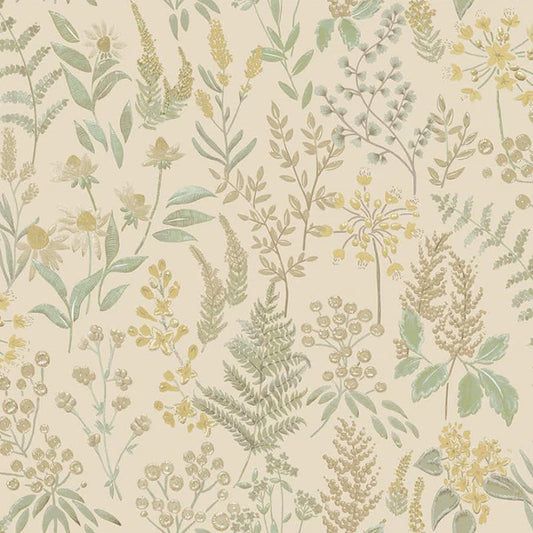 Calvert Meadows Wallpaper - Beige Sample