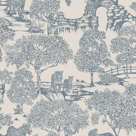 Samar Wildlife Wallpaper Sample - Light Blue