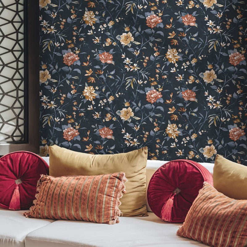 Sazanka Floral Wallpaper