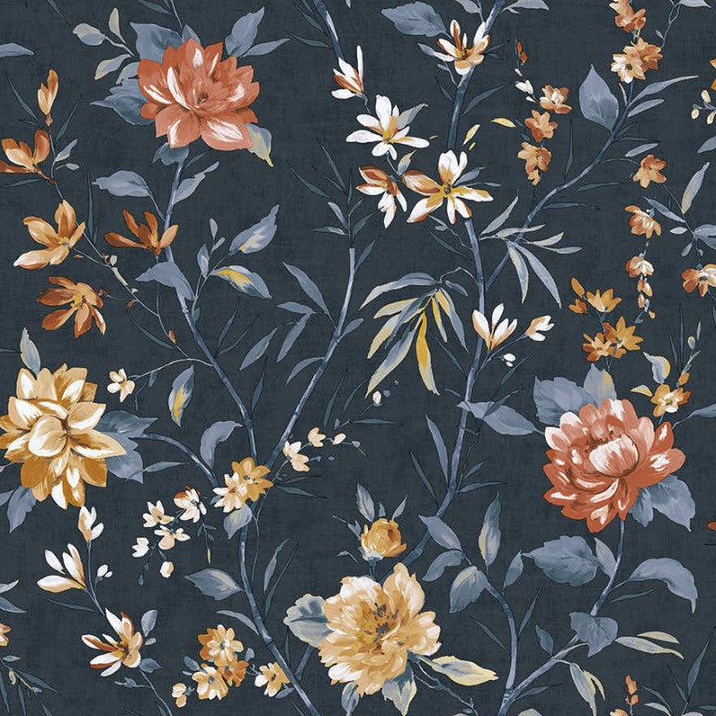 Sazanka Floral Wallpaper