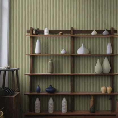 Teak Wood Panel Wallpaper