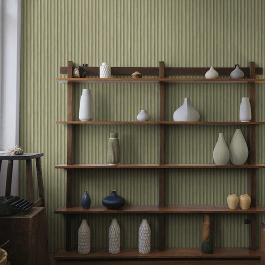 Teak Wood Panel Wallpaper