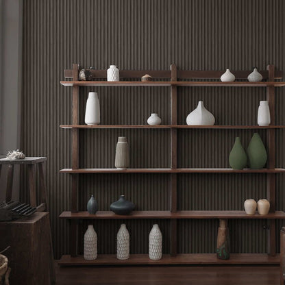 Teak Wood Panel Wallpaper