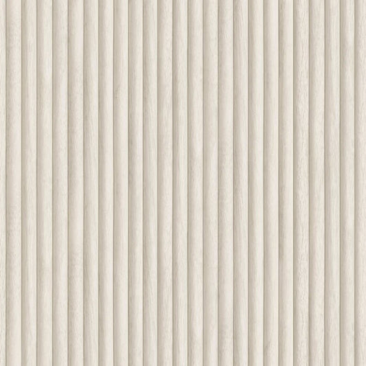 Teak Wood Panel Wallpaper Sample - Cream