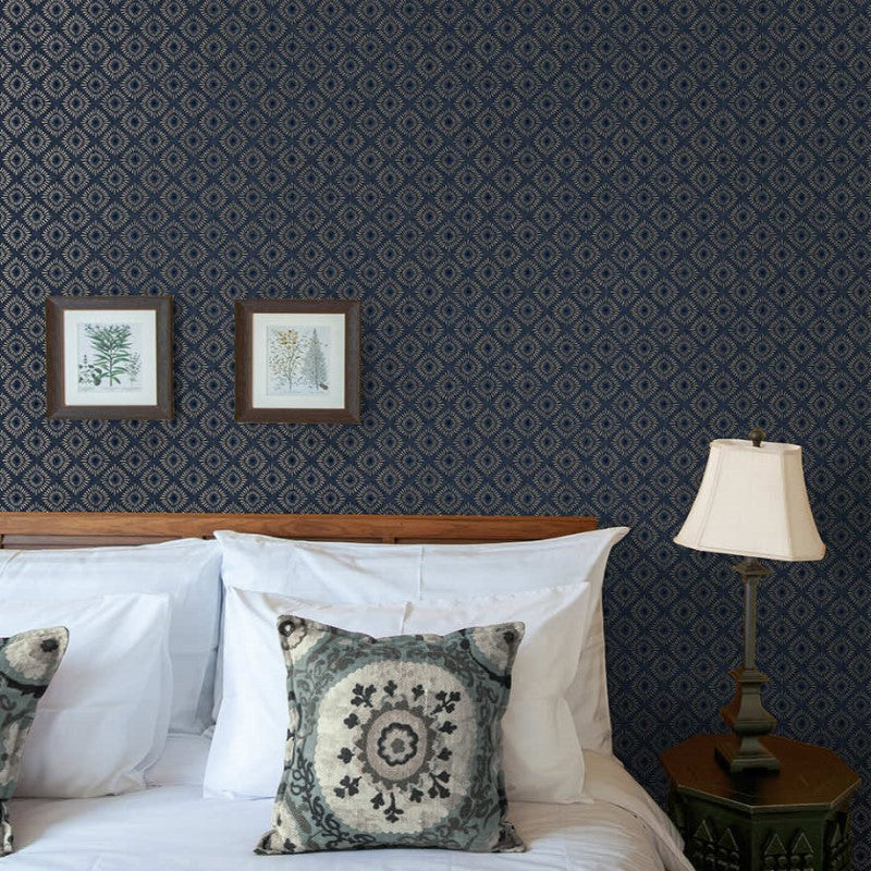 Sunstone Geometric Motif Wallpaper