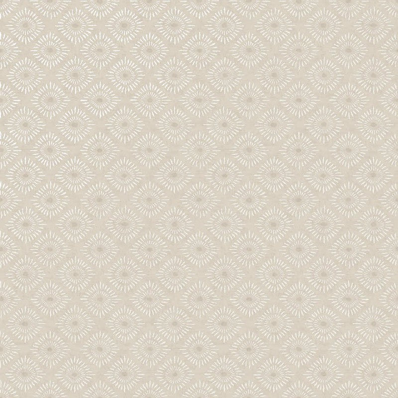 Sunstone Geometric Motif Wallpaper Sample - Cream