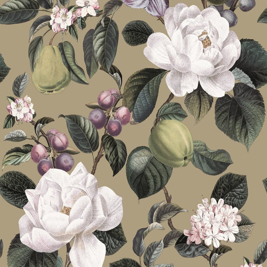 Pendula Floral Wallpaper Sample - Gilver