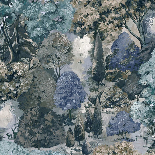 Pinecrest Wallpaper Sample - Teal/Green