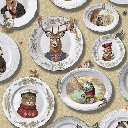 Tales Of The Manor Quirky Animal Wallpaper