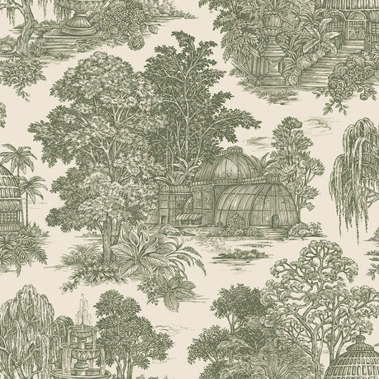 Blenheim Garden Vintage Wallpaper