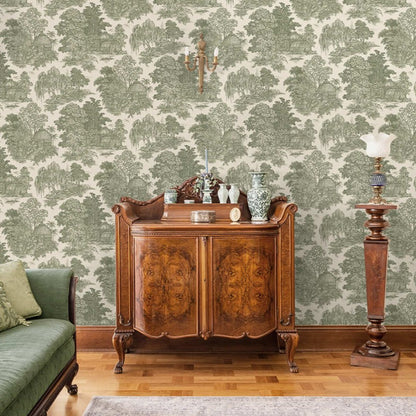 Blenheim Garden Vintage Wallpaper