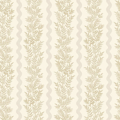 Pipkin Stripe Leaf Wallpaper