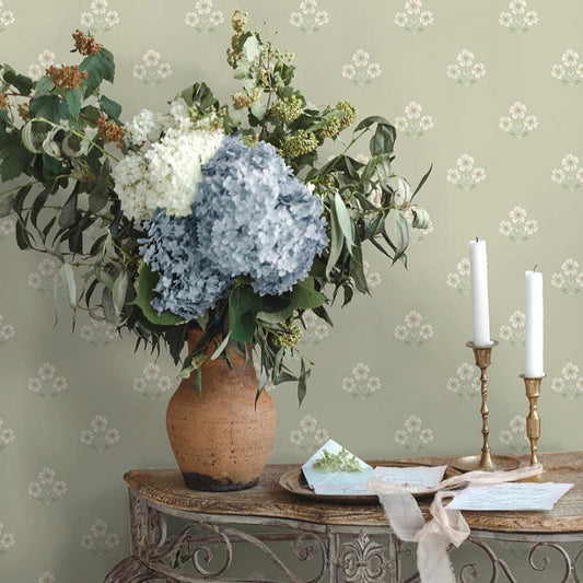Isadora Floral Motif Wallpaper