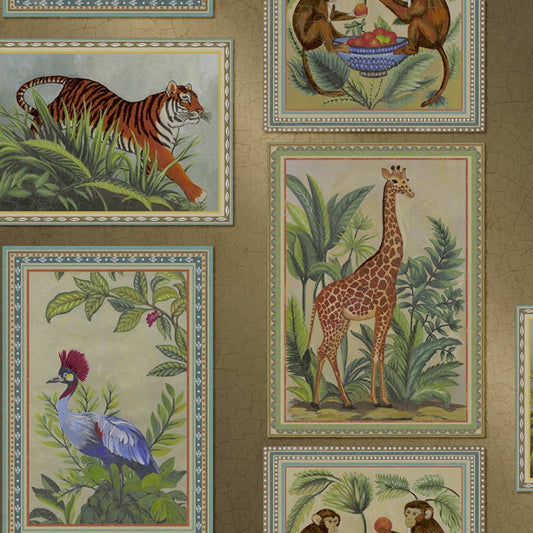 Menagerie Animal Frame Wallpaper