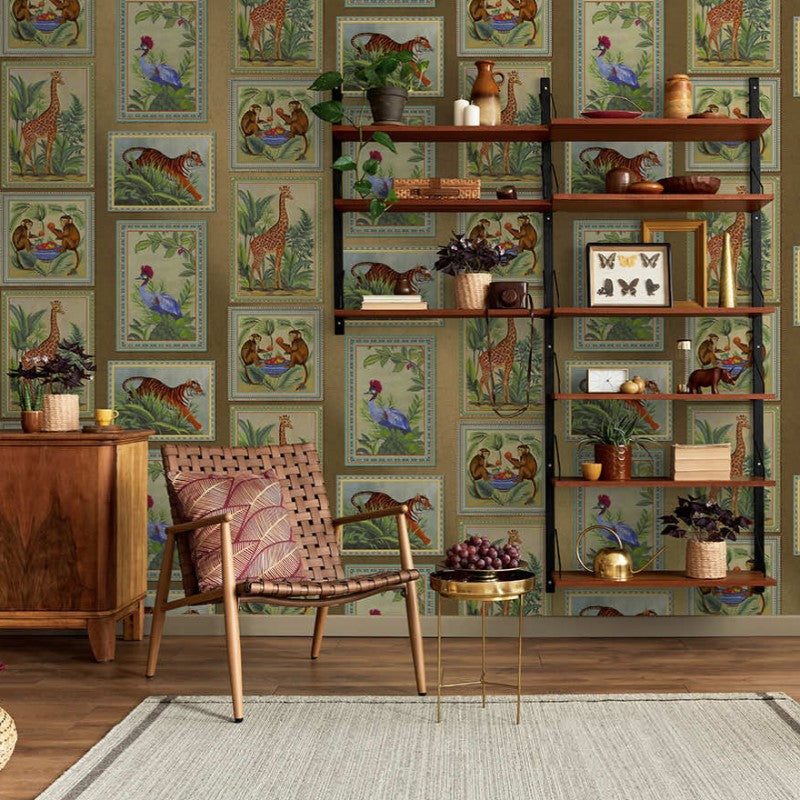 Menagerie Animal Frame Wallpaper