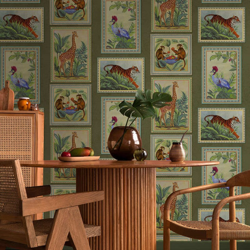 Menagerie Animal Frame Wallpaper