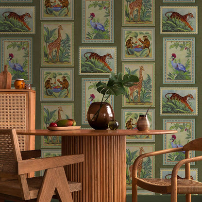 Menagerie Animal Frame Wallpaper