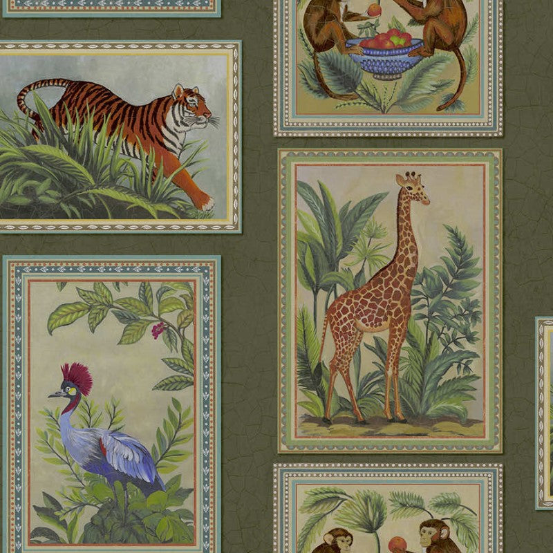 Menagerie Animal Frame Wallpaper