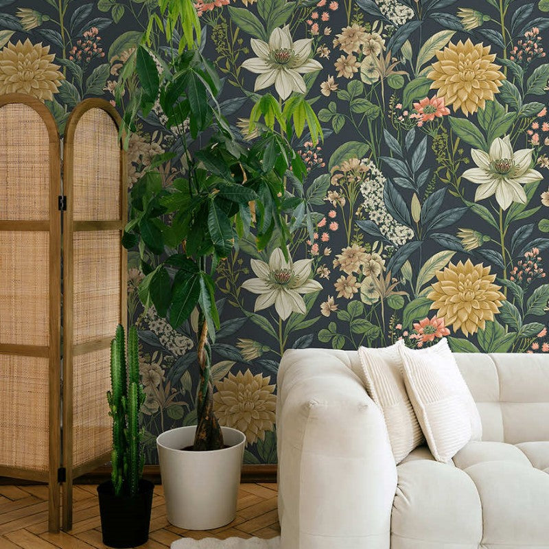 Clematis Botanical Wallpaper