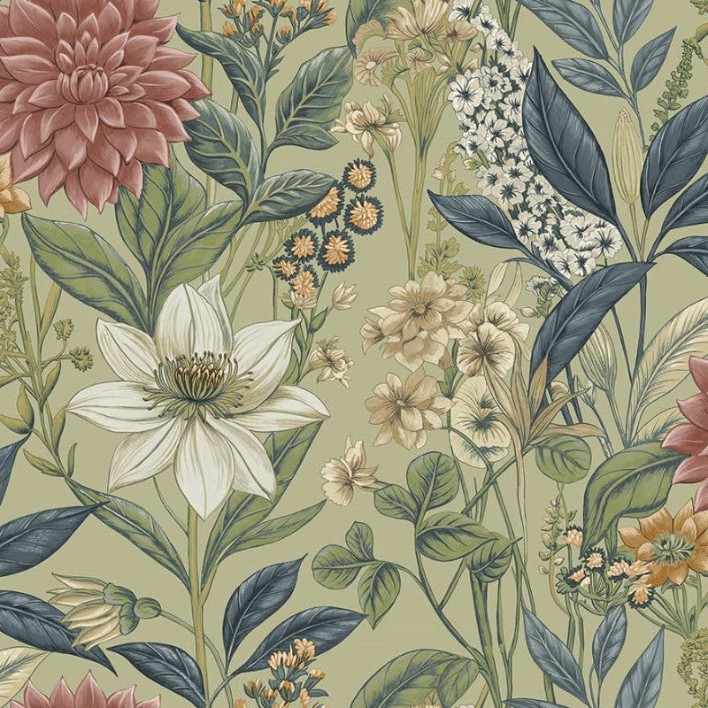 Clematis Botanical Wallpaper