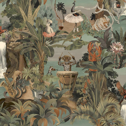 Sunset Carnival Animal Wallpaper