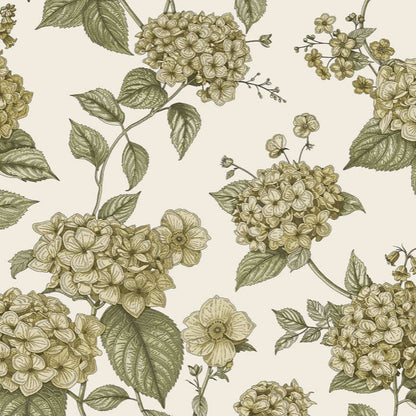 Hortensia Botanical Wallpaper