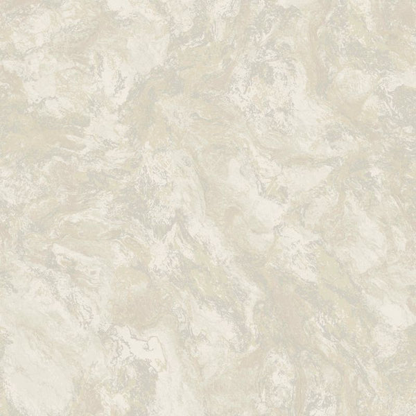 Calacatta Marble Bead Metallic Wallpaper Champagne Sample