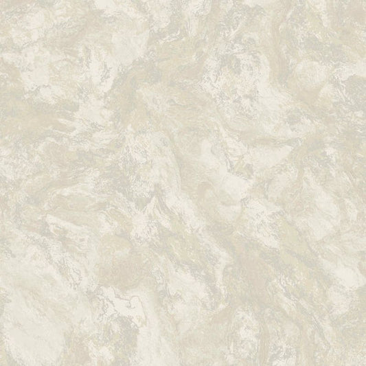 Calacatta Marble Bead Metallic Wallpaper Champagne Sample