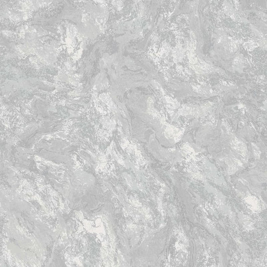 Calacatta Marble Bead Metallic Wallpaper Grey Sample