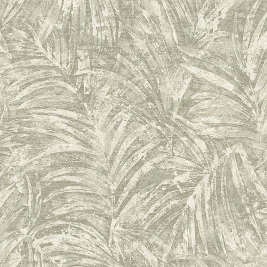 Palm Leaf Bead Wallpaper Sage Sample