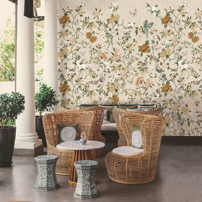 Imperial Gardens Floral Mural Wallpaper