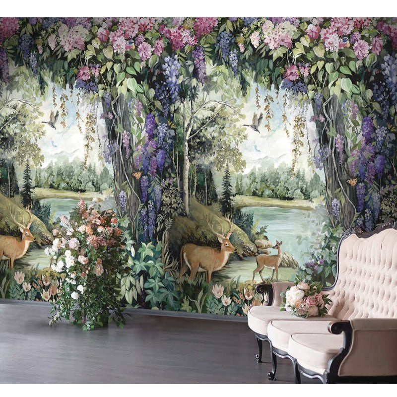Thistledown Woodland Mural Wallpaper