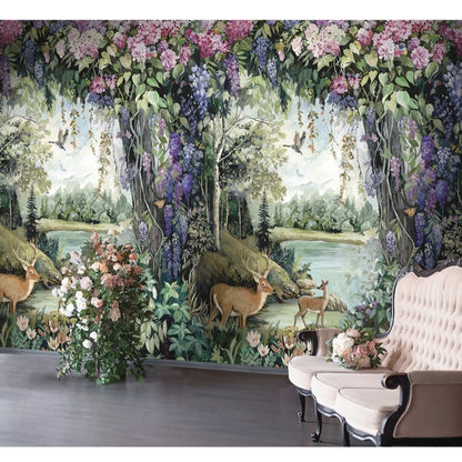 Thistledown Woodland Mural Wallpaper