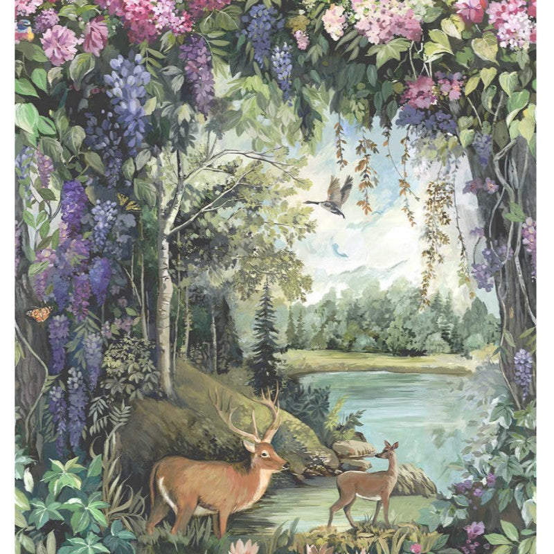 Thistledown Woodland Mural Wallpaper