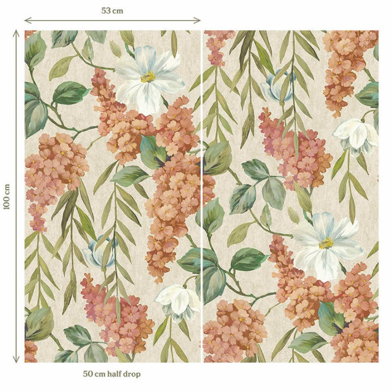 Buddleia Floral Wallpaper Mural