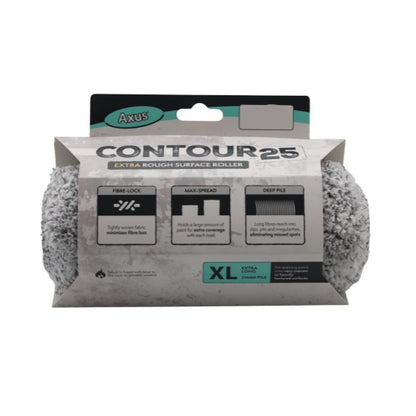 Axus Contour 25 Extra Rough Surface Roller Sleeve 5" - XL Pile (Twin Pack)