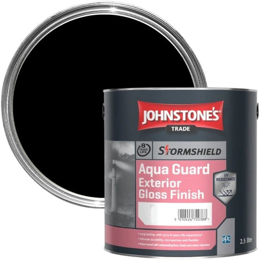 Johnstone's Stormshield Aqua Guard Exterior Gloss - Black