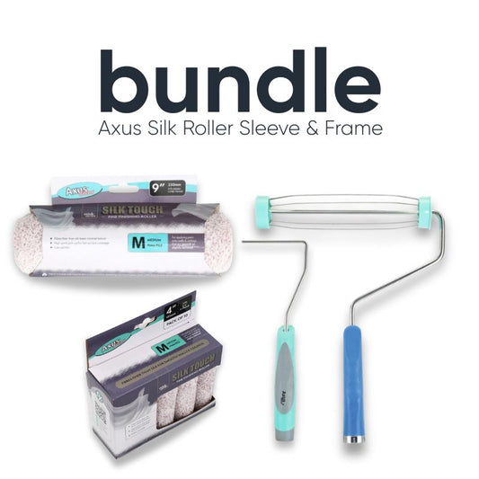 Axus Silk Touch Roller Sleeve & Frame Bundle