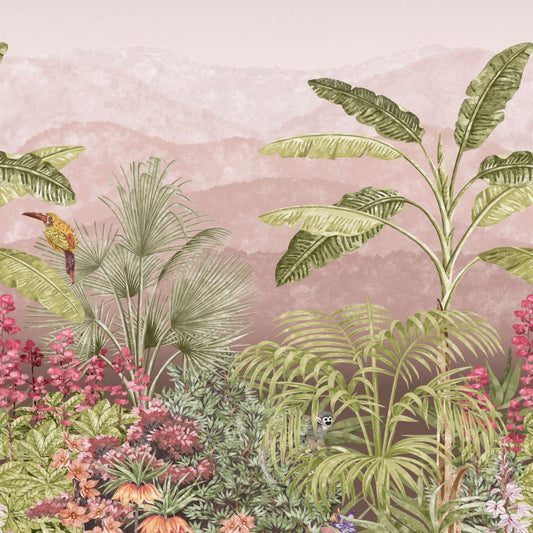 Little Greene Capricorn Wallpaper Sample - Blush