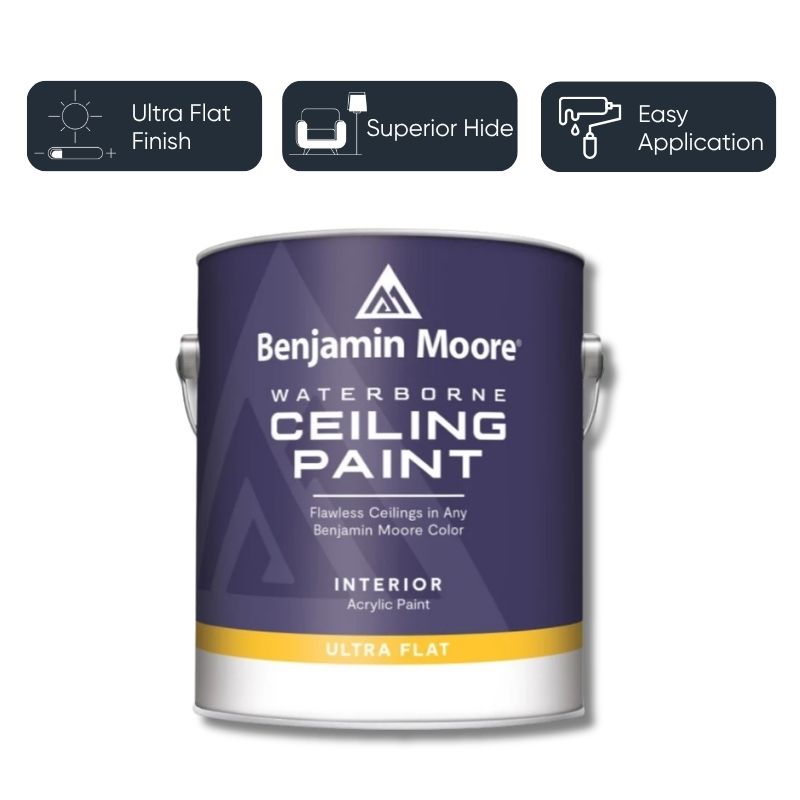 Benjamin Moore Ceiling Paint Ultra Flat - Super White