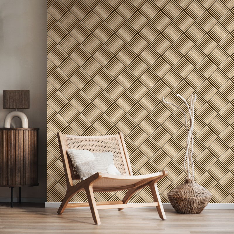 Hoopla Walls Diamond Slat Small Wallpaper