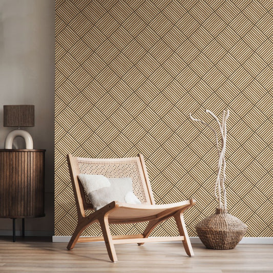 Hoopla Walls Diamond Slat Small Wallpaper